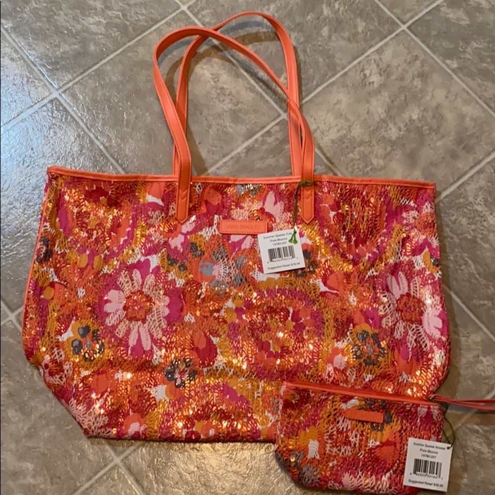 Vera Bradley Summer Sparkle tote & wristlet